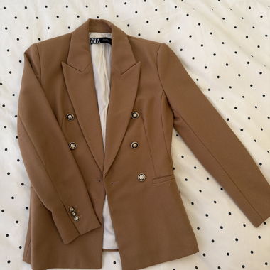 Blazer croisé Zara camel