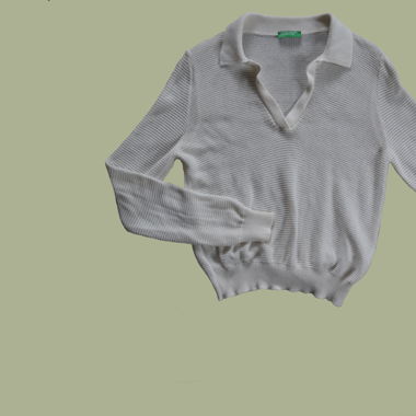 Benetton Strickpullover weiss