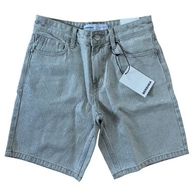 Bershka rhinestone denim shorts