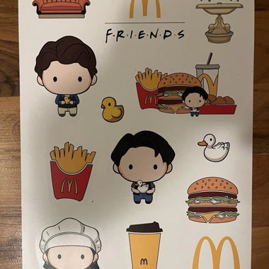 Autocollants Friends McDonald's