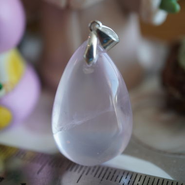 Rosenquarz 925 Silber  Anhänger
