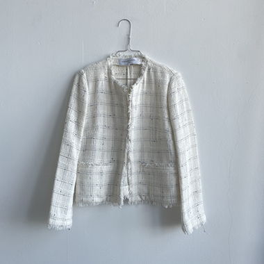 Weisse Tweedjacke von Gerard Darel