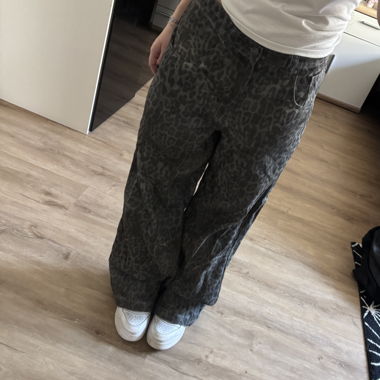 charcoal leopard print colossus jeans jaded london