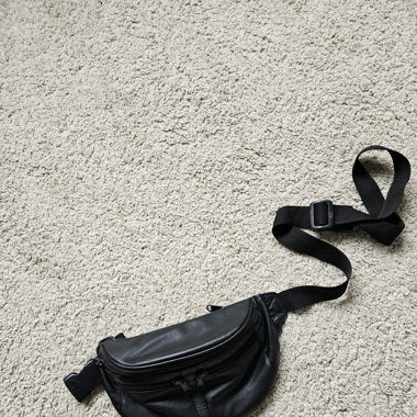 Bauchtasche kunstleder Schwarz