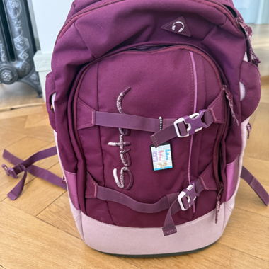 Satch Schulrucksack Bordeaux/Pink