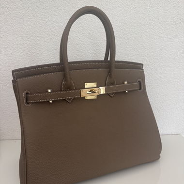 LUDER Brown Leather Tote Bag