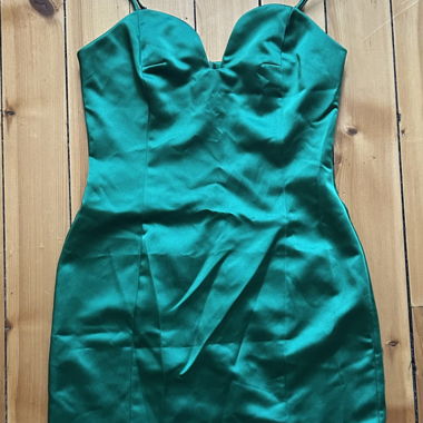 Mango Smaragdgrünes Kleid