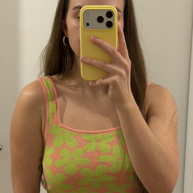 Crop Top mit Blumenmuster