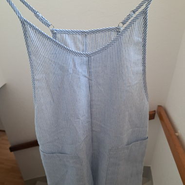 Salopette short a righe