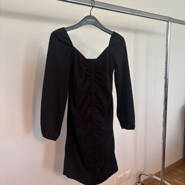 Black Dress with Ruching