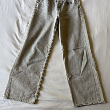 Jeans bleu clair mi-hauteur