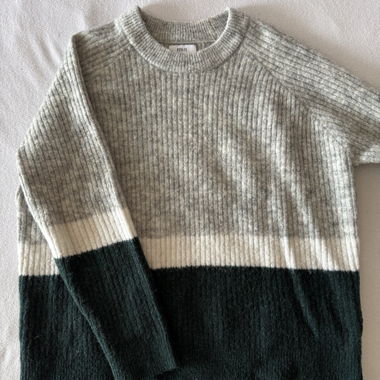 Maglione in maglia a righe Enviii