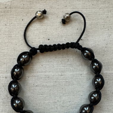 Bracelet perles métalliques