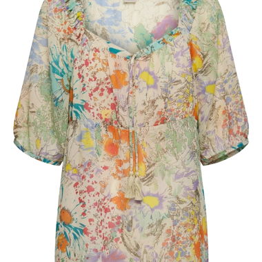 Blusa floreale multicolore