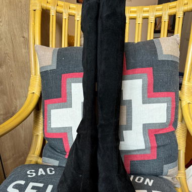 Bottes semelles compensées noires