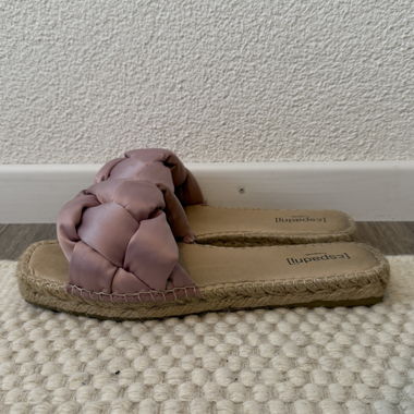 Espadrij braided pink espadrille slides EU 40/41