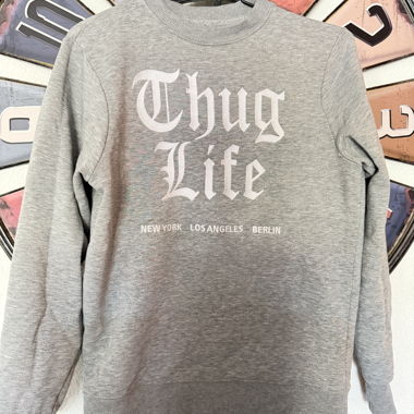 Thug Life Sweatshirt Grey S