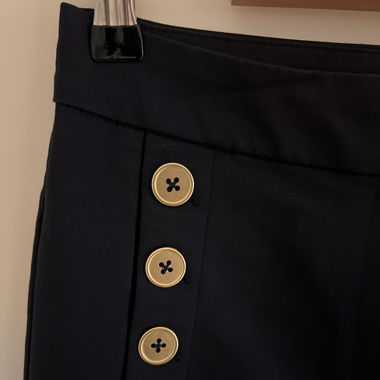 Pantalone blu navy Mango