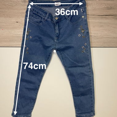 Jean déco florale - enfant ou femme(petite taille)