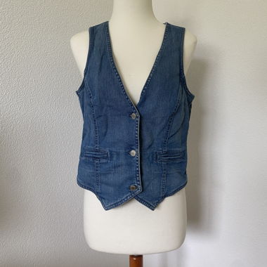 Gilet en jean bleu