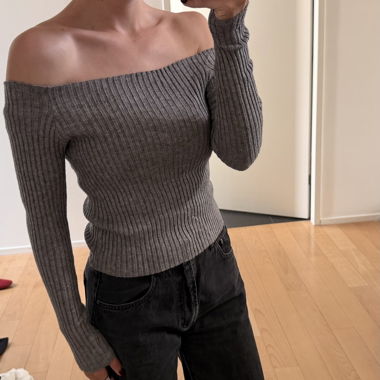 Pull fin gris Subdued