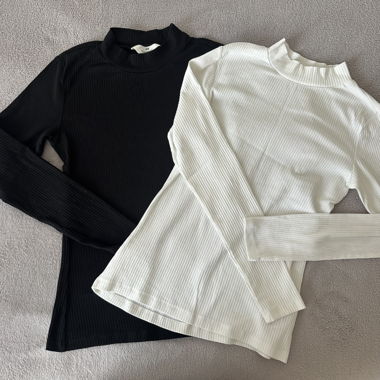 Two-pack Ribbed Tops by H&M