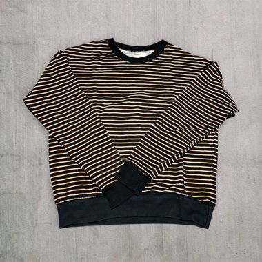 Black striped sweater