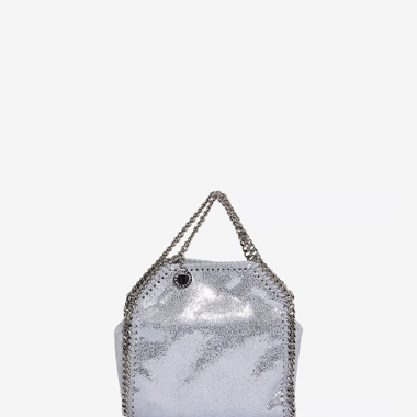 Stella McCartney Tasche aus metallisiertem Kunstleder-Samt