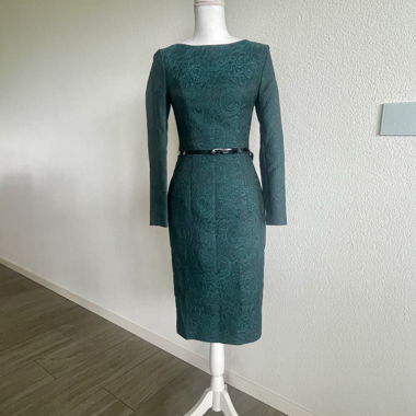 Green Dress with Paisley Pattern BGL