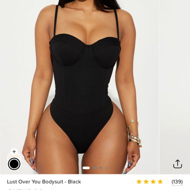 Body nero Fashionova