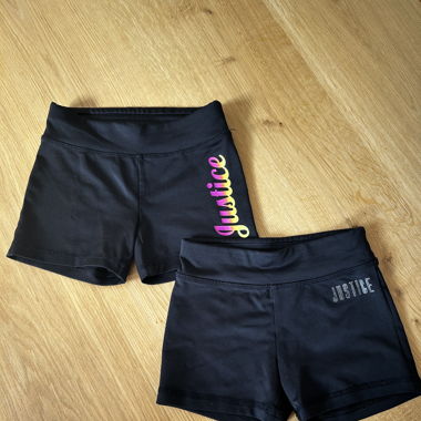 Set of 2 Kids (Age 6) Justice Gymnastics Shorts