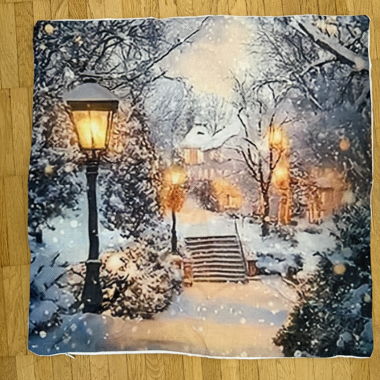Decorative Cushion Snow Landscape