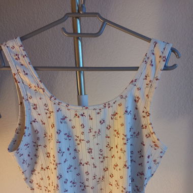 White floral top