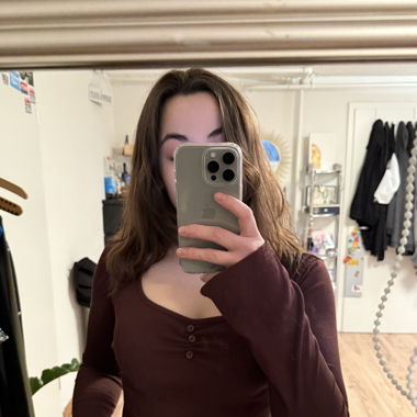 Gecropptes Langarmshirt