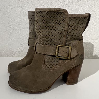 Braune Timberland Veloursleder-Boots, Grösse 36