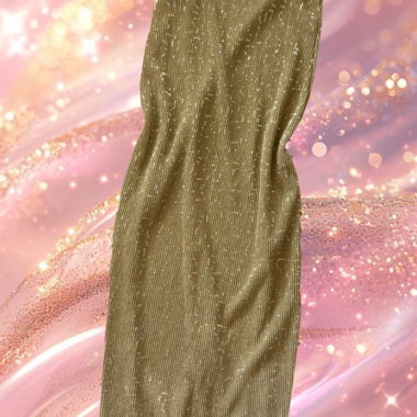 Gold Sparkling Strappy Dress