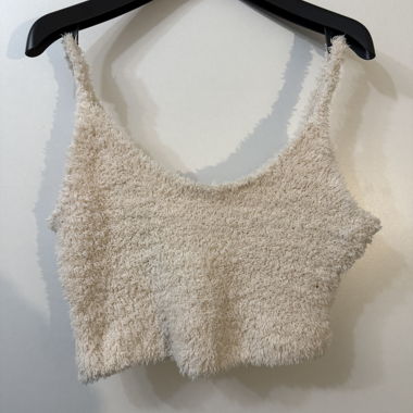 Top corto in peluche