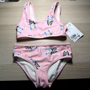 Bikini due pezzi bambina rosa Bluey