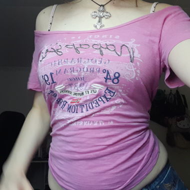 Cute y2k pink shirt 
