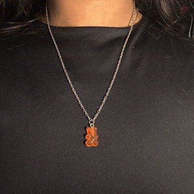 Collana orsacchiotto di gomma