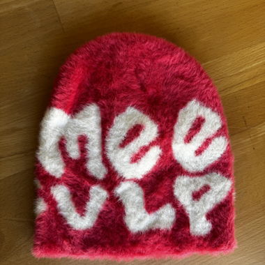 Bright Pink Fluffy Beanie