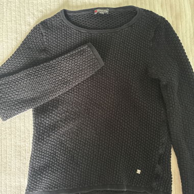 Pull noir texturé Street One