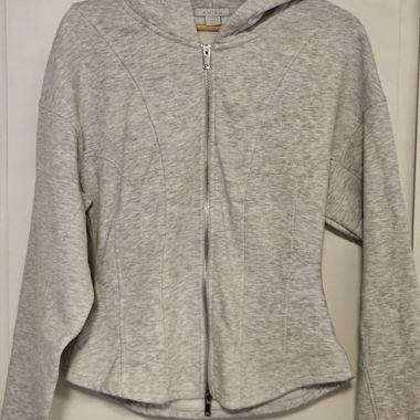 Amisu grauer Zip-Hoodie