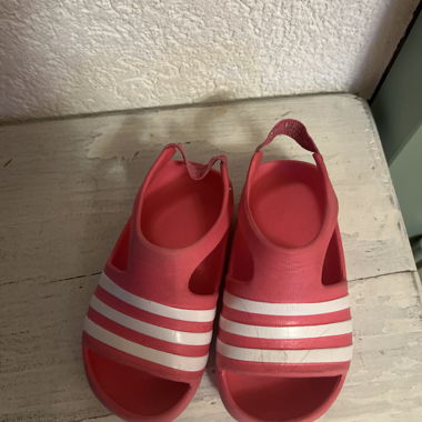 adidas pink beach sandals