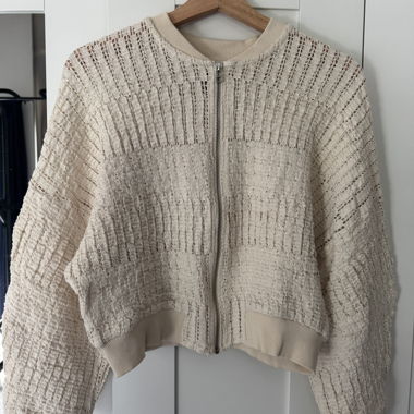 ZARA crocheted cardigan with zipper