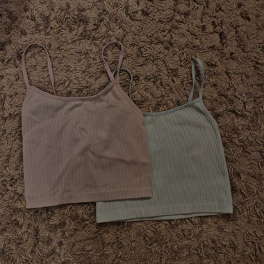 Duo croptop blue and purple