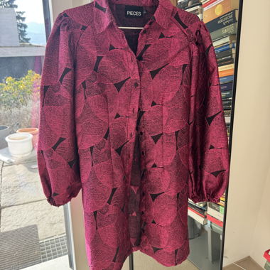 Blazer oversize rosa lucido
