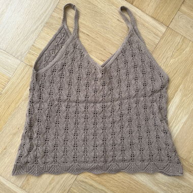 Top en maille sans manches