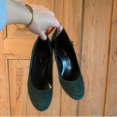 Green high heels