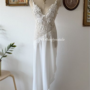Abito chemisier da sposa Inbloom in pizzo, taglia M